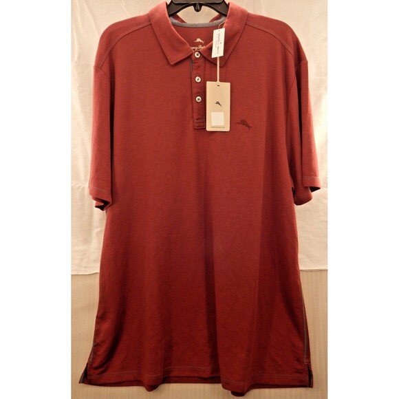 Tommy Bahama Men's Maroon Short Sleeve Button Up Casual Shirt XXL NWT - Picture 8 of 15